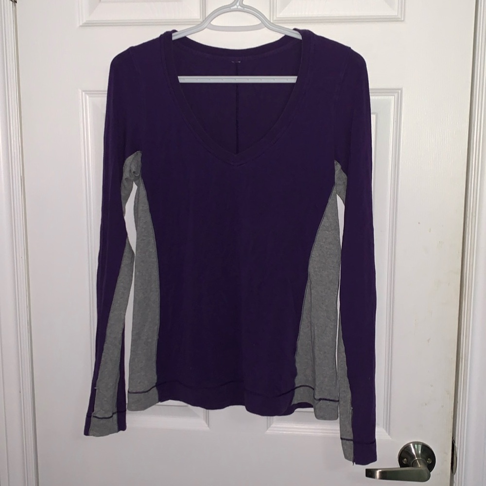 Lululemon Purple Grey Long Sleeve Top